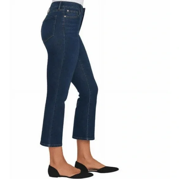 NWT Chaps Jeans Mid Rise Crop Kick - Picture 2 of 3